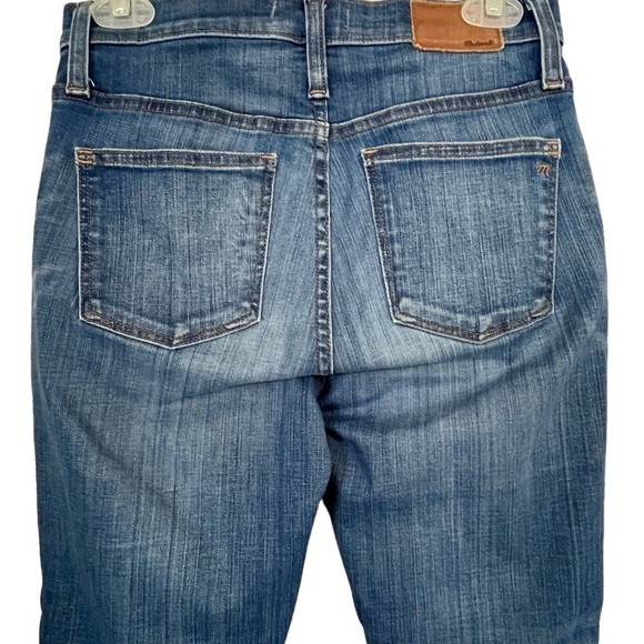 Madewell Hi-Rise Skinny Chewed Hem Distressed Button Fly Jeans Size 26 / 2 - Picture 4 of 13